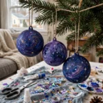 Baking Soda Galaxy Ornaments