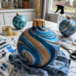 Nail Polish Mystery Marbled Ornaments