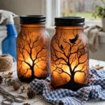 DIY Spooky Mason Jar Lights