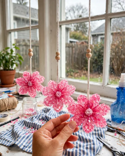 Easy Borax Crystal Flower Ornaments for Kids