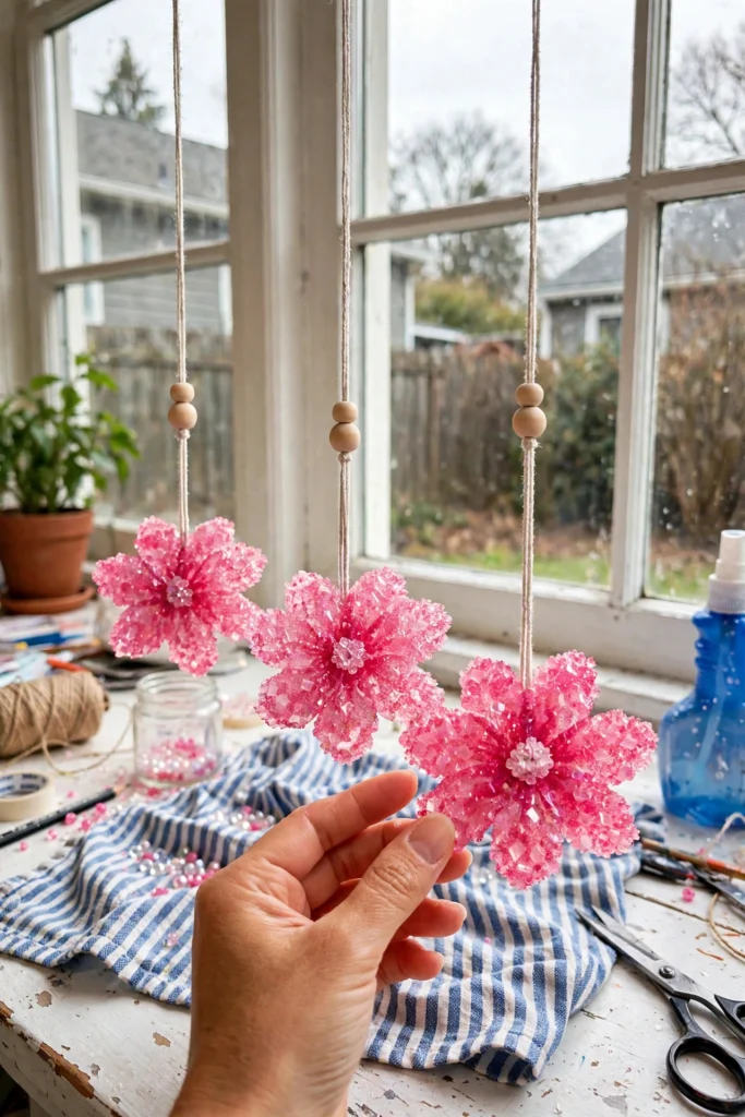 Borax Crystal Flower Ornaments