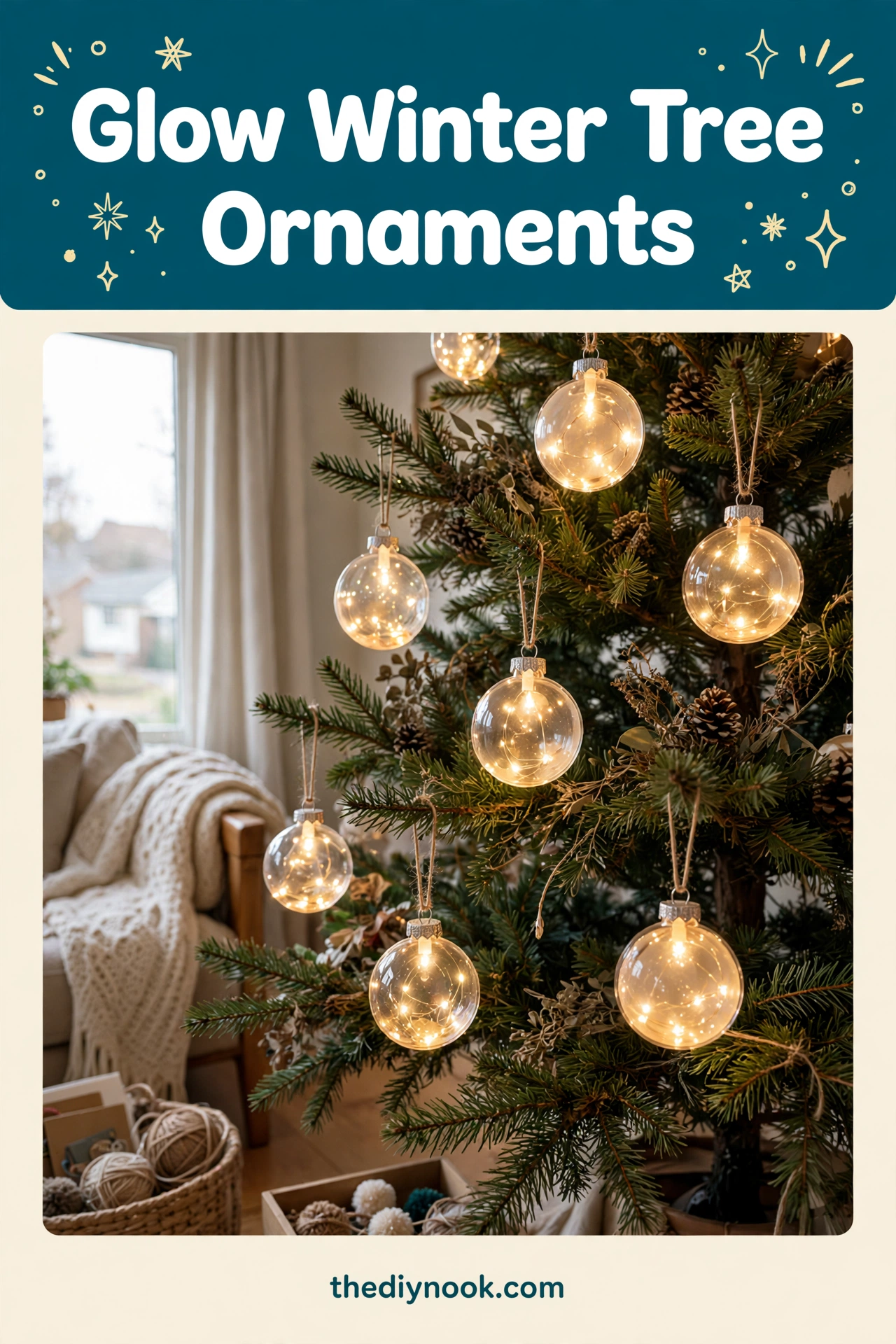 Easy Glow-in-the-Dark Christmas Tree Ornaments for Kids